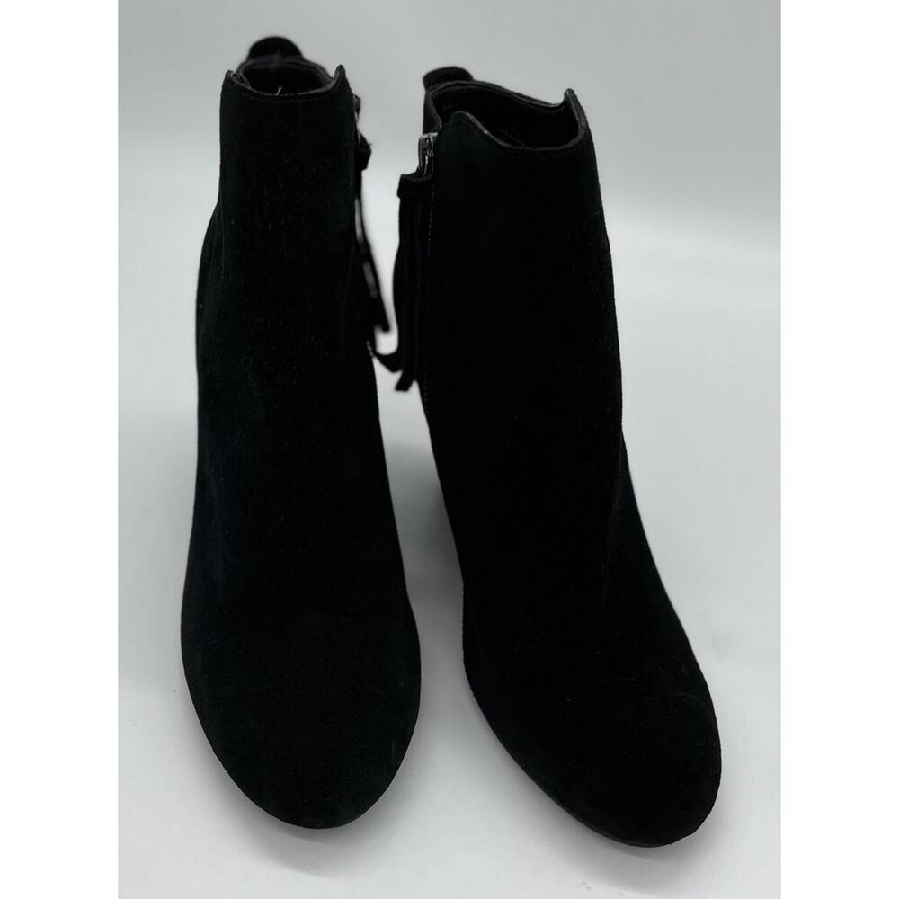 Dolce Vita Black Suede Wedge Heel Bootie Size 8 1/2 NWOB